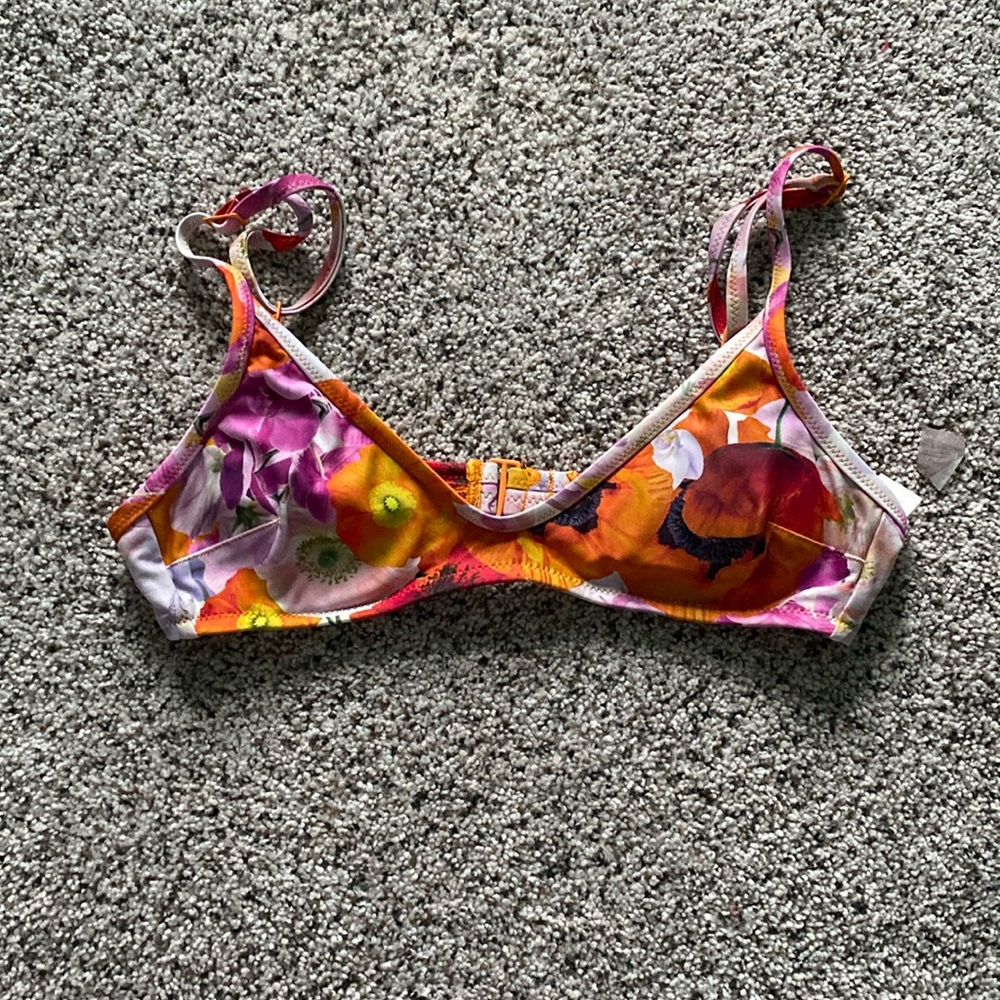 Colorful aerie swim top